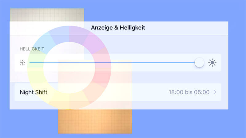 night shift funktion am smartphone