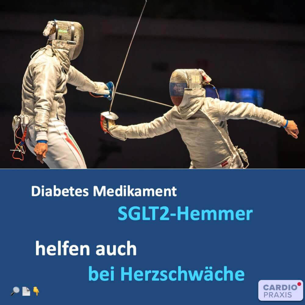 Diabetesmedikament als neue Therapie gegen Herzschwäche (SGLT2-Hemmer)